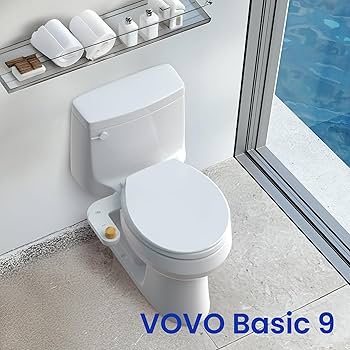省エネ便座 Amazon | VOVO basic 9 冷水専用 電源不要 スリム便座洗浄